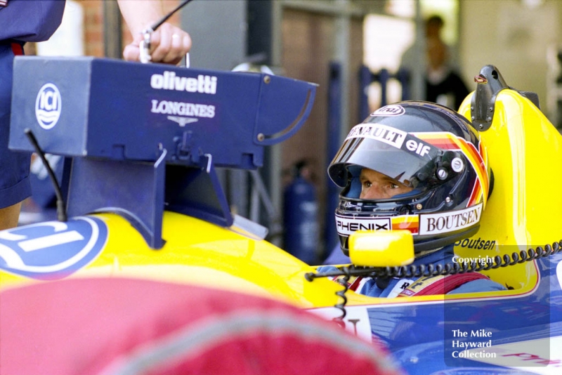 Thierry Boutsen, Williams FW13B, 1990 British Grand Prix, Silverstone.
