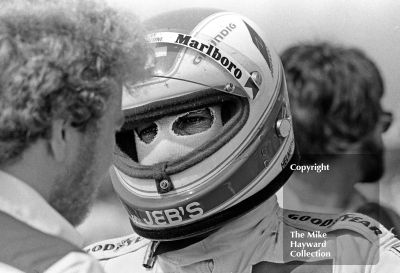 Race-winner Clay Regazzoni, Silverstone, British Grand Prix 1979.
