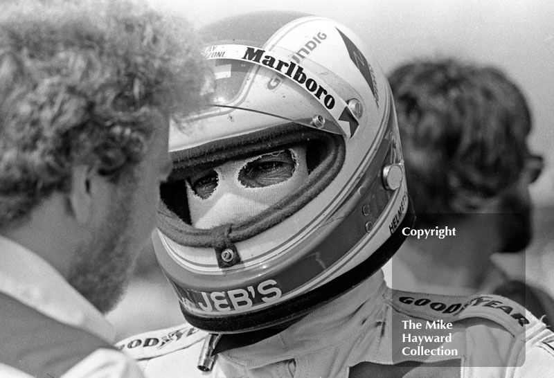 Race-winner Clay Regazzoni, Silverstone, British Grand Prix 1979.
