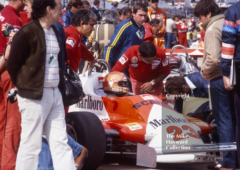 Bruno Giacomelli, Alfa Romeo 179C, Silverstone, 1981 British Grand Prix.
