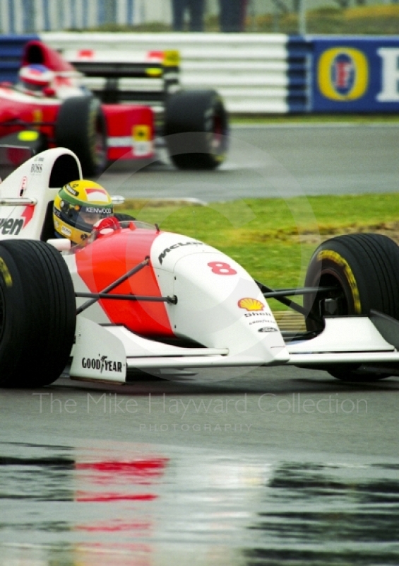 Ayrton Senna, McLaren MP4-8, Silverstone, British Grand Prix 1993.
