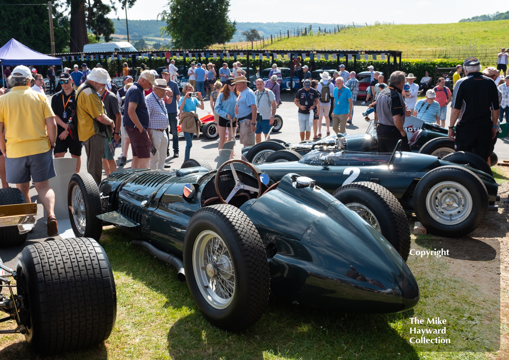 V16 BRM on display in the paddock, Shelsley Walsh Classic Nostalgia, 16th July 2022.