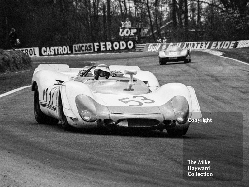 Brian Redman, Porsche 908, Brands Hatch, BOAC 500 1969.
