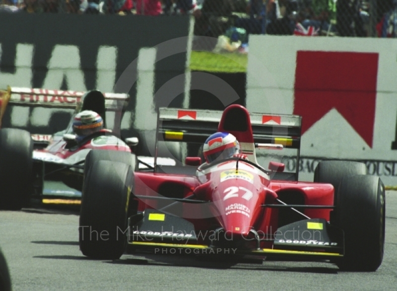 Jean Alesi, Ferrari F93A, Silverstone, British Grand Prix 1993.
