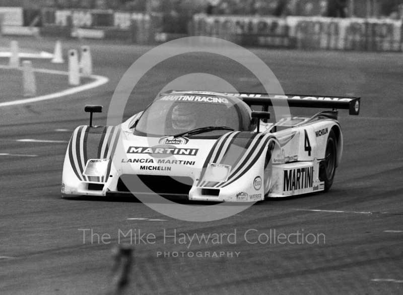 Riccardo Patrese/Alessandro Nannini, Lancia LC2, retired after 56 laps, World Endurance Championship, 1984 Grand Prix International 1000km meeting, Silverstone.
