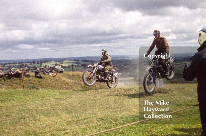 Motorcycle scramble at Spout Farm, Malinslee, Telford, Shropshire between 1962-1965.