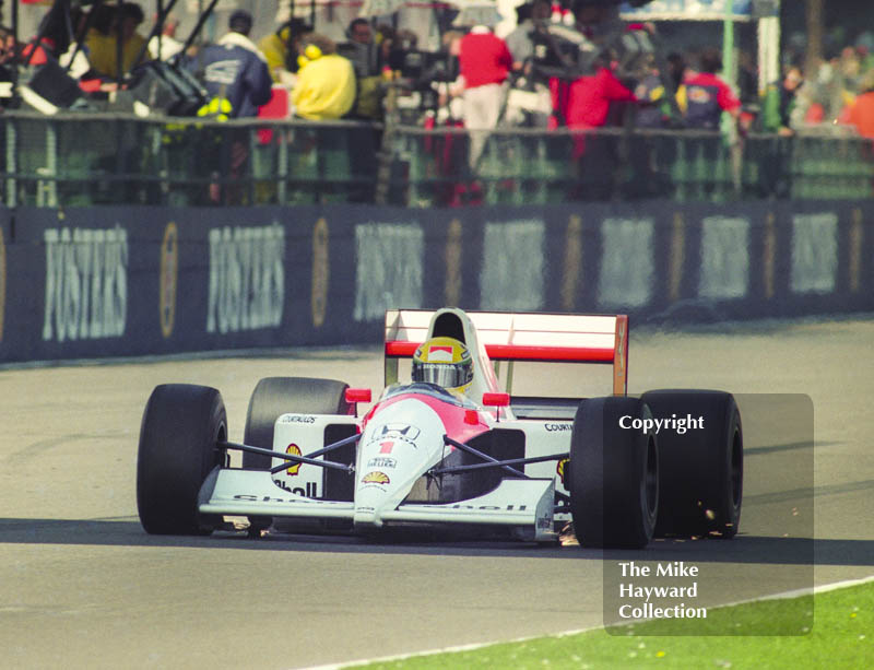 Ayrton Senna, McLaren MP4, Silverstone, British Grand Prix 1991.
