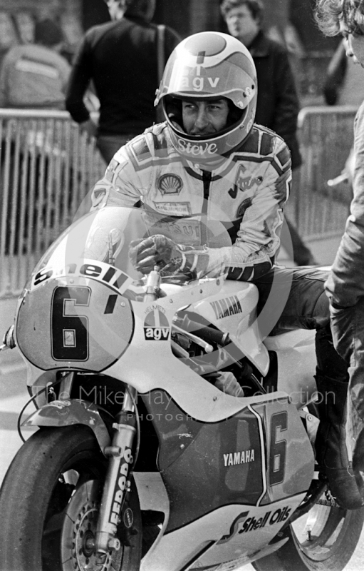  Steve Parrish, 500cc Yamaha, John Player International Meeting, Donington Park, 1982.