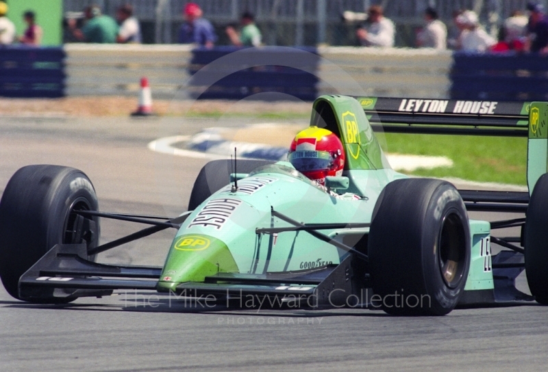 Mauricio Gugelmin, Leyton House CG911, Silverstone, British Grand Prix 1991.
