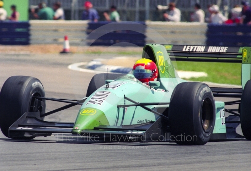 Mauricio Gugelmin, Leyton House CG911, Silverstone, British Grand Prix 1991.
