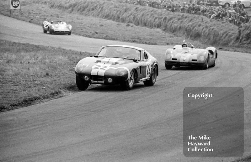 Jack Sears, Shelby Cobra, Chris Amon, Elva BMW, Jim Clark, lotus&nbsp;30, 1965 Tourist Trophy, Oulton Park.
