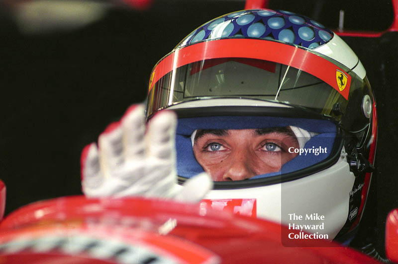 Jean Alesi, Ferrari 412T, Silverstone, British Grand Prix 1995.
