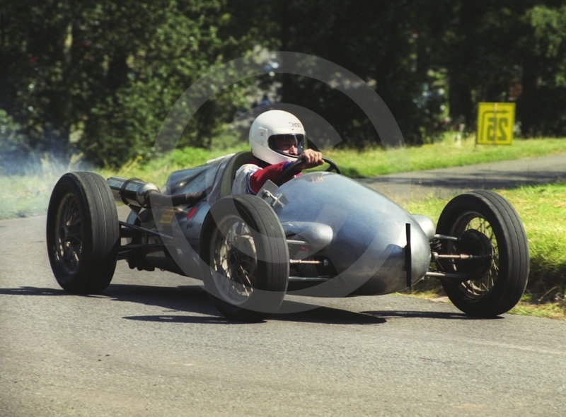 Action at Hagley and District Light Car Club meeting, Loton Park Hill Climb, July 2000.