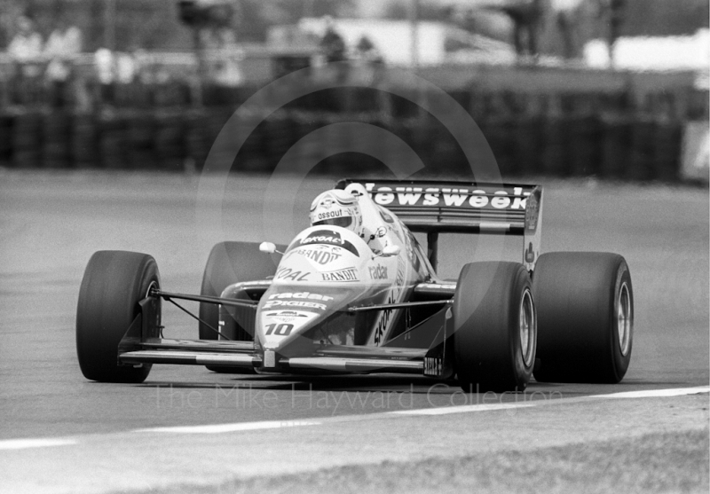 Philippe Alliot, Skoal Bandit RAM 03, Silverstone, British Grand Prix 1985.
