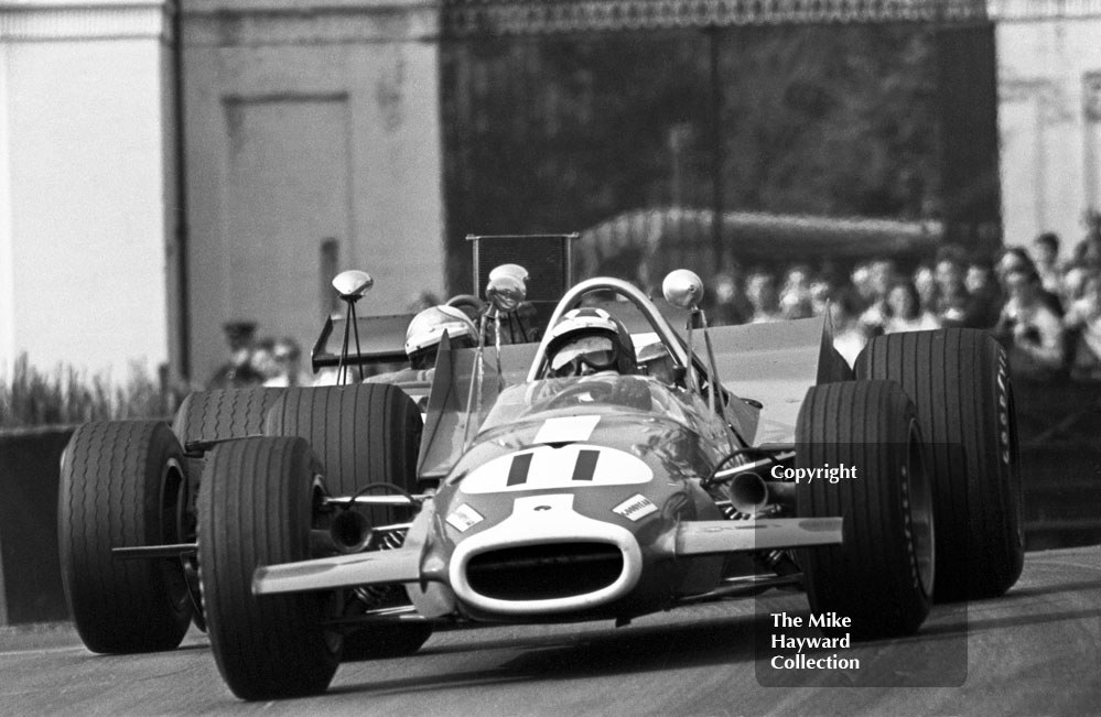 Silvio Moser, Brabham BT24, Oulton Park Gold Cup 1969.
