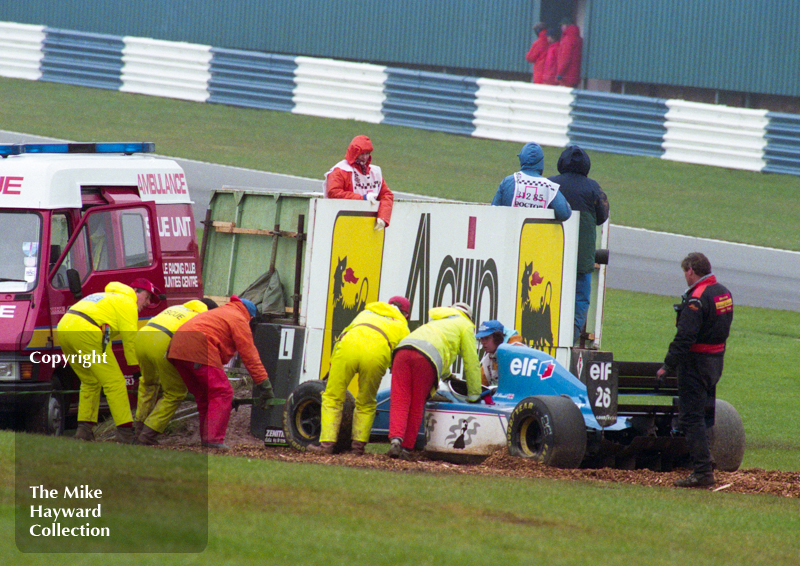 Mark Blundell, Ligier JS39, 1993 European Grand Prix, Donington.