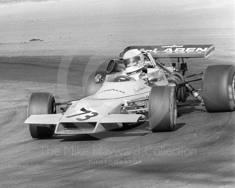 Jody Scheckter, McLaren M21-1, Mallory Park, Formula 2, 1972.
