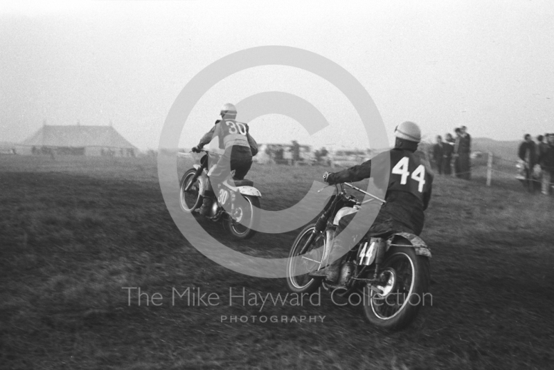 Solo action at Spout Farm, motorcycle scramble at Spout Farm, Malinslee, Telford, Shropshire between 1962-1965