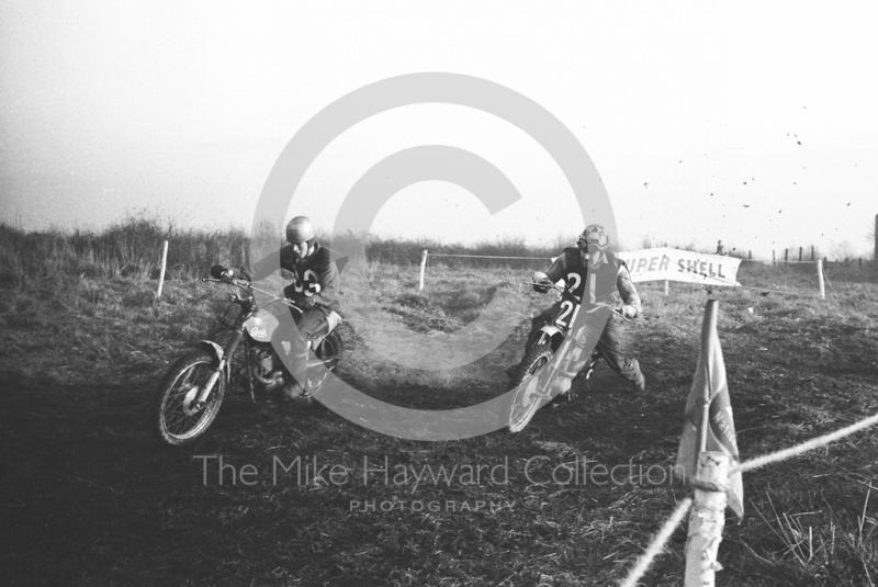 Motorcycle scramblers, motorcycle scramble at Spout Farm, Malinslee, Telford, Shropshire between 1962-1965
