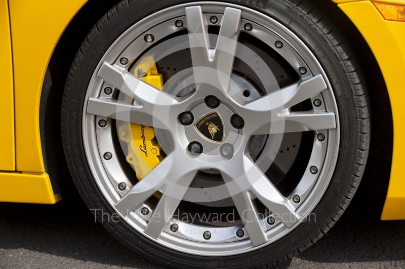 Beautiful Lamborghini wheel in the paddock at Silverstone Classic 2010