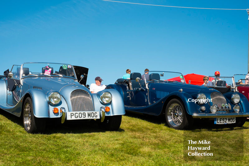 Morgan Sports Cars on display at the 2016 Gold Cup, Oulton Park.
