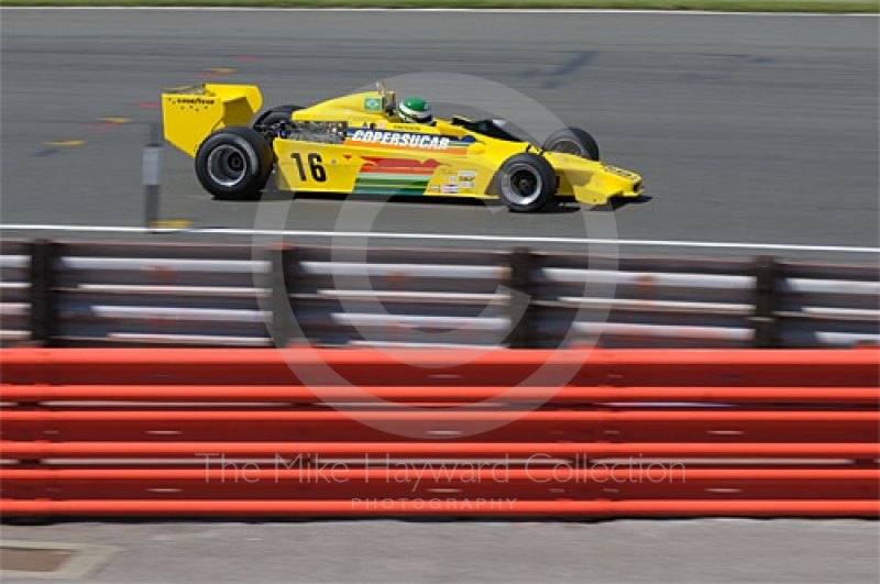 Richard Barber, 1978 Fittipaldi F5a, Grand Prix Masters race, Silverstone Cassic 2009.