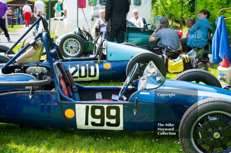 Steve Lawrence's Cooper MK 8, Mike Lawrence's Cooper Special, Shelsley Walsh Hill Climb, June 1st 2014. 