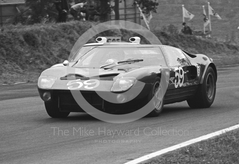 Terry Drury/Keith Holland, Ford GT40, Brands Hatch, BOAC 500 1967.
