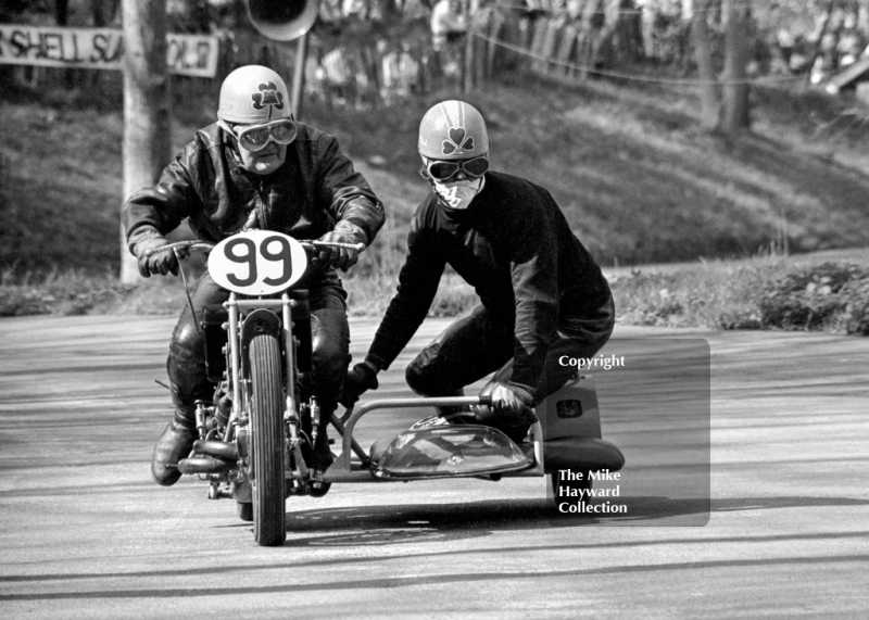 O Neal and P Neal, 1928 Scott, 39th National Open meeting, Prescott Hill Climb, 1970.