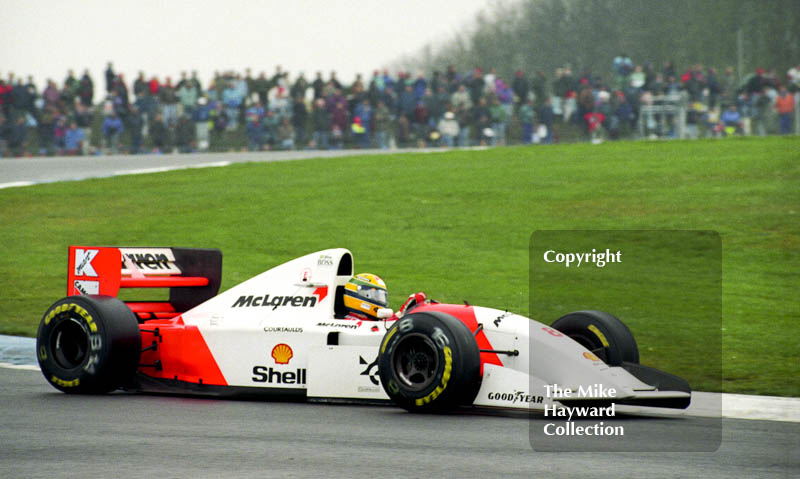 Ayrton Senna, McLaren MP4/8, Donington Park, European Grand Prix 1993.
