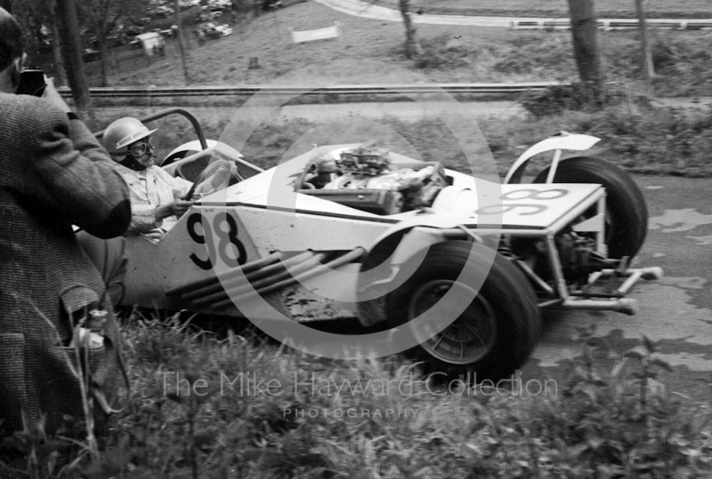 Phil Chapman, Mercury 4 Oldsmobile, Newton Oil Trophy Meeting, Prescott Hill Climb, September 1967. 