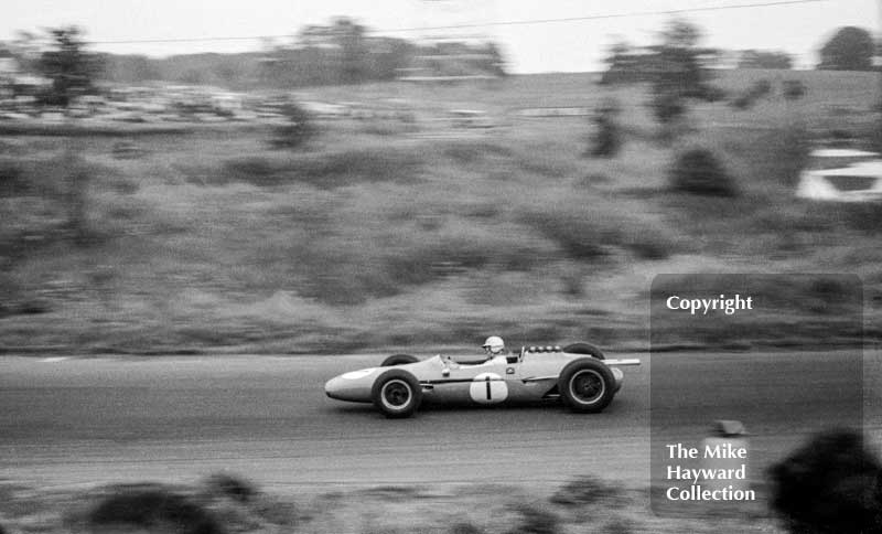 Jack Brabham, Cooper T53 (F2-8-60), 1962&nbsp;Oulton Park Gold Cup.
