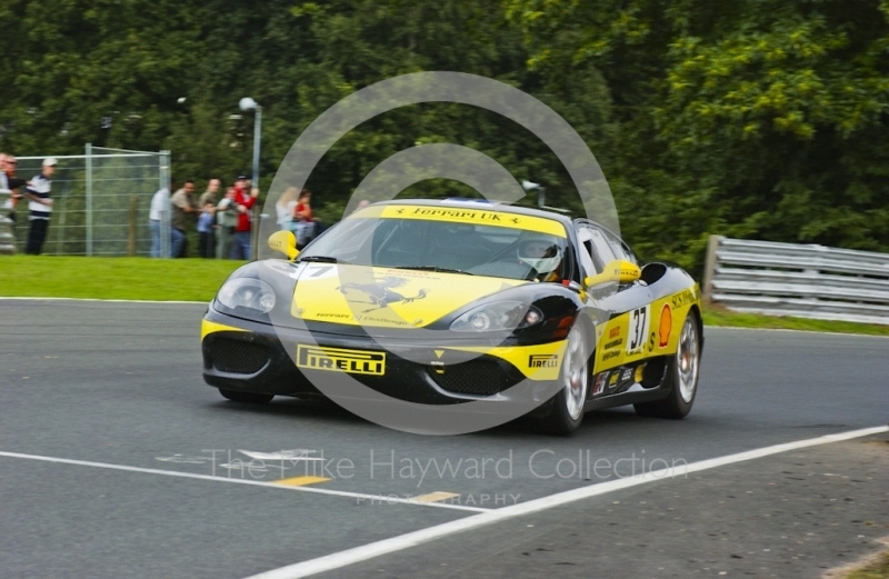 Simon Bartholomew in a Ferrari F360 at Oulton Park during the Pirelli Ferrari Maranello Challenge, August 2001.
