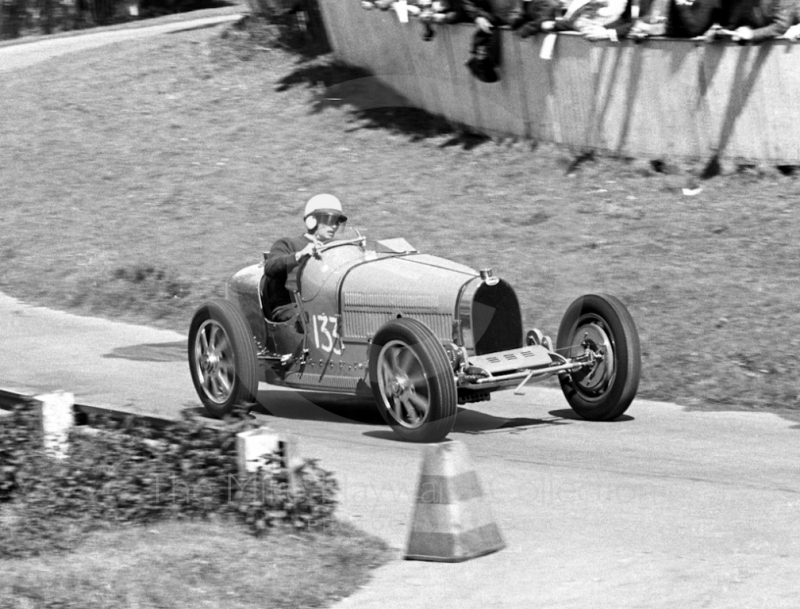 J Richards, Bugatti Type 51, Wills Trophy meeting, Prescott, May 1968