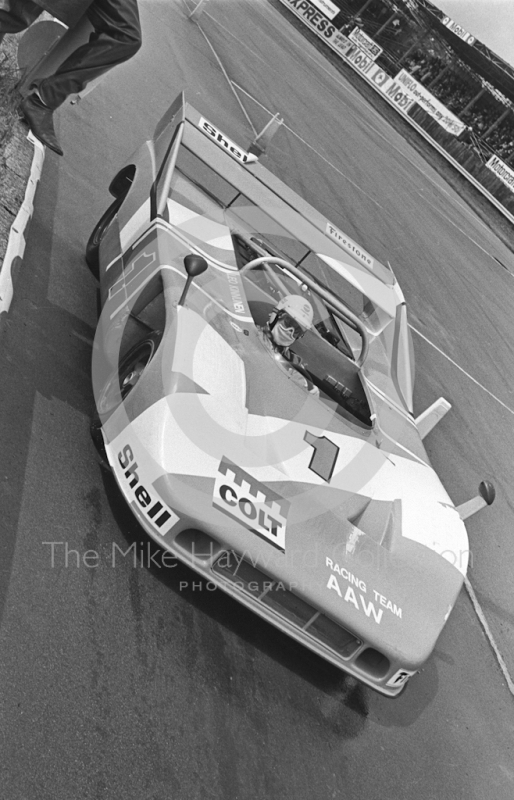 Leo Kinnunen, Racing Team AAW Porsche 917/10 5litre t/c, Silverstone, Super Sports 200 1972.
