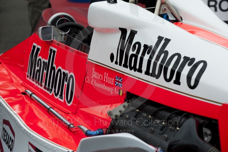 Ex James Hunt Formula One McLaren M26 of Christophe D'Ansembourg, F1 Grand Prix Masters, Silverstone Classic, 2010