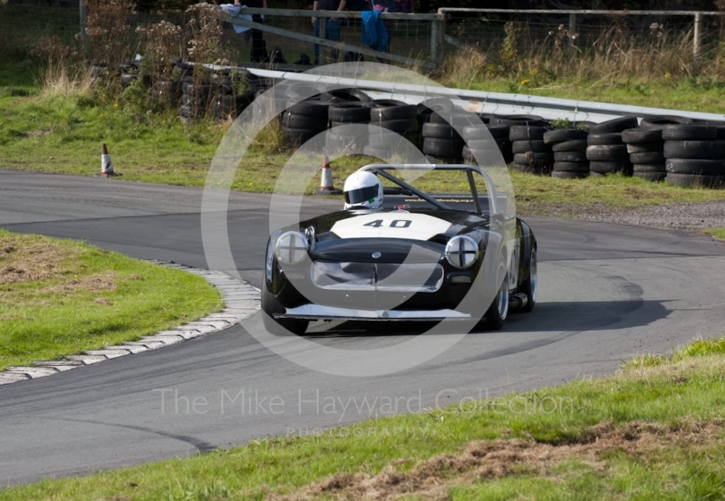 Matthew Price, MG Midget, Hagley and District Light Car Club meeting, Loton Park Hill Climb, September 2013.