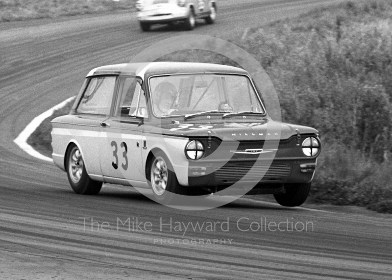 Tony Lanfranchi, Fraser Hillman Imp, retired on lap 18, Oulton Park Gold Cup meeting, 1967.
