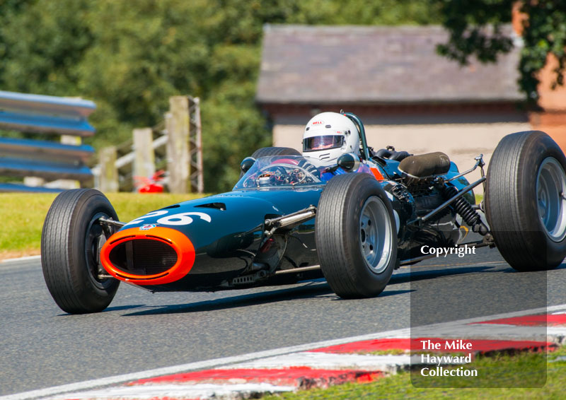 Andrew Wareing, BRM P261, HGPCA Race For Pre 1966 Grand Prix Cars, 2016 Gold Cup, Oulton Park.
