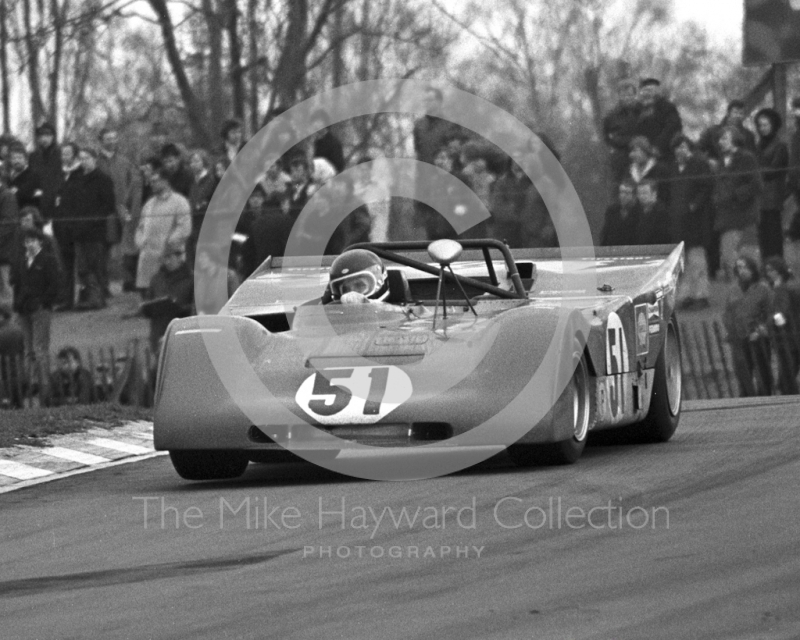 Jacky Ickx, Ferrari 312P, Brands Hatch, BOAC 1000k 1971.
