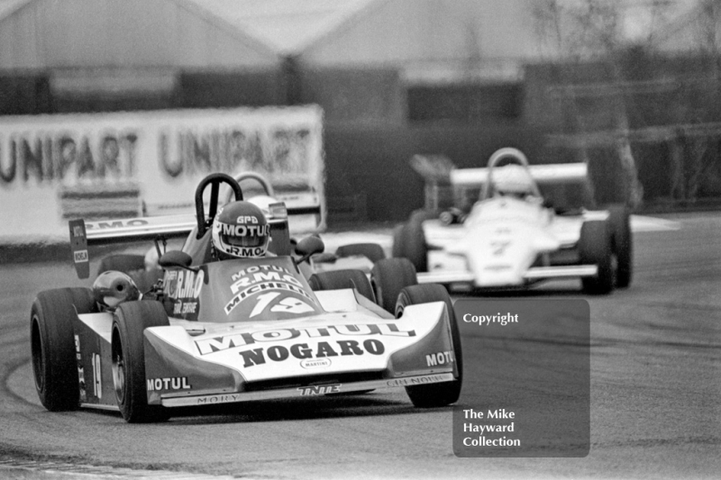 Philippe Streiff, Martini MK 34, FISA European Championship, Donington Park, 1981.
