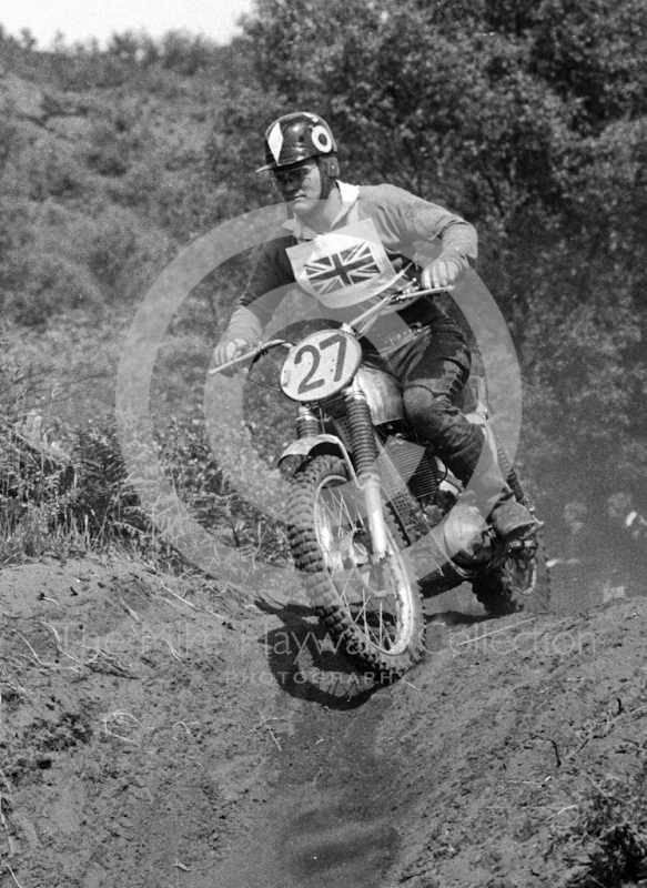 Jerry Scott, BSA, 1965 Motocross Grand Prix, Hawkstone.