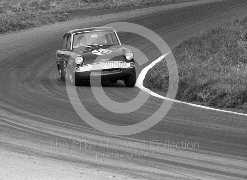 Chris Craft, Superspeed Ford Anglia, Oulton Park Gold Cup meeting, 1967.
