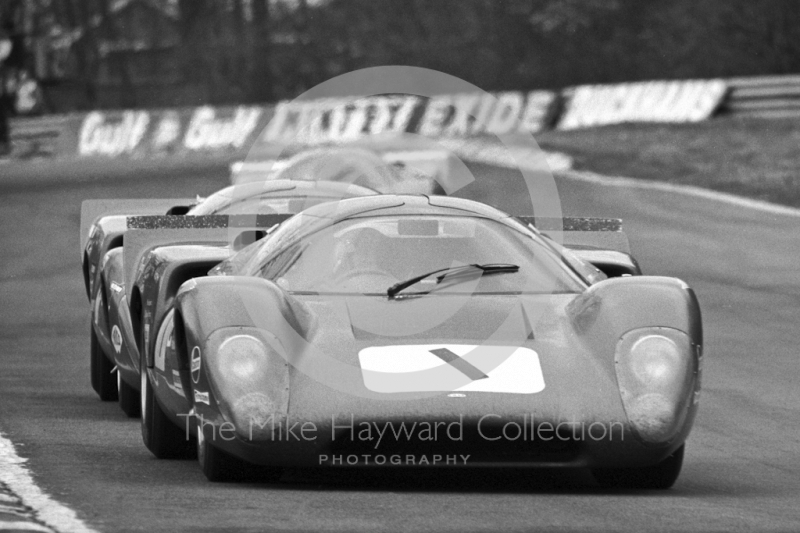 Paul Hawkins/Jonathan Williams, Lola T70GT, Brands Hatch, BOAC 500 1969.
