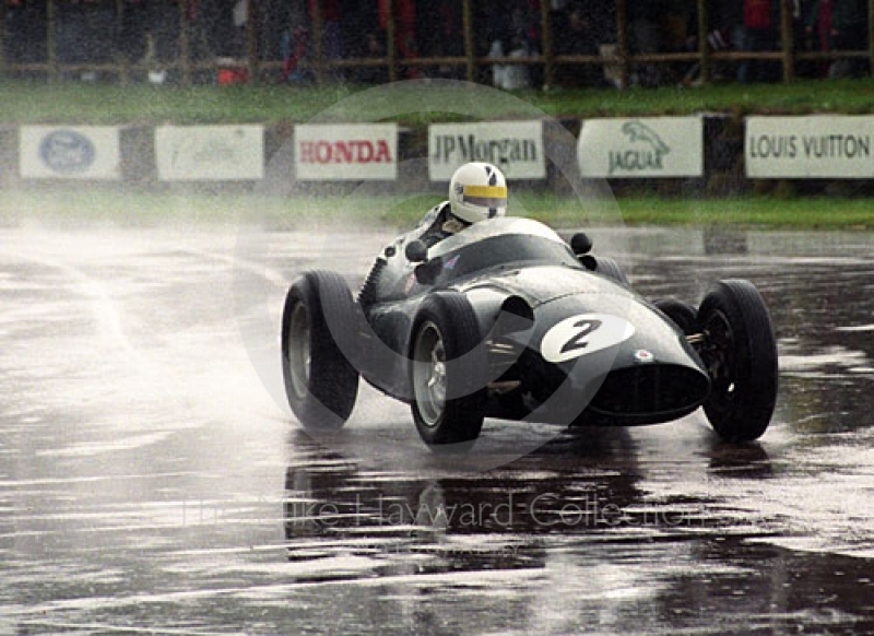 Richard Attwood, BRM 25, at the chicane, Richmond and Gordon Trophies, Goodwood Revival, 1999