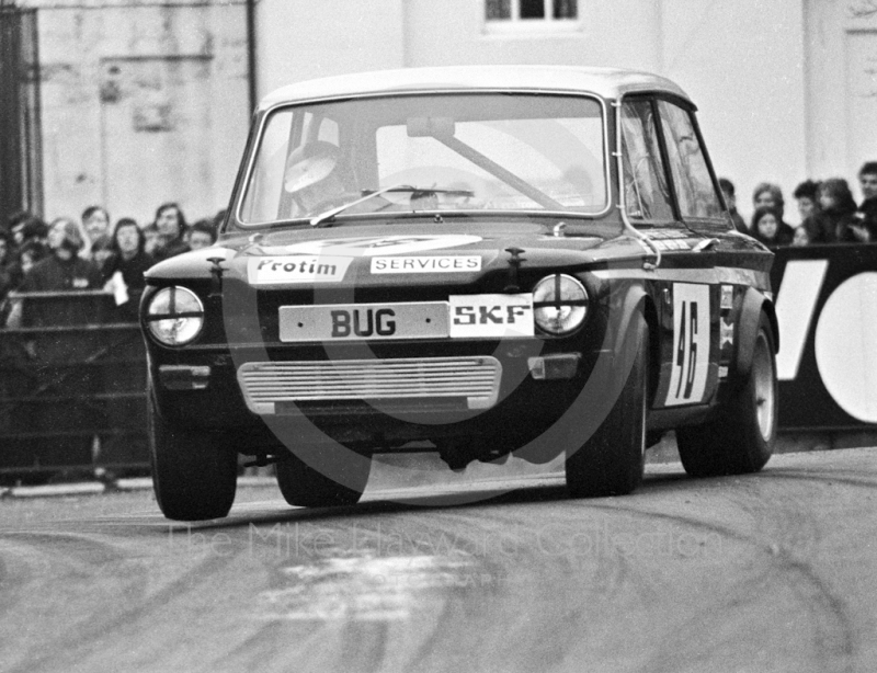 Trevor Wilcox, Hillman Imp, Oulton Park, Rothmans International Trophy meeting 1971.
