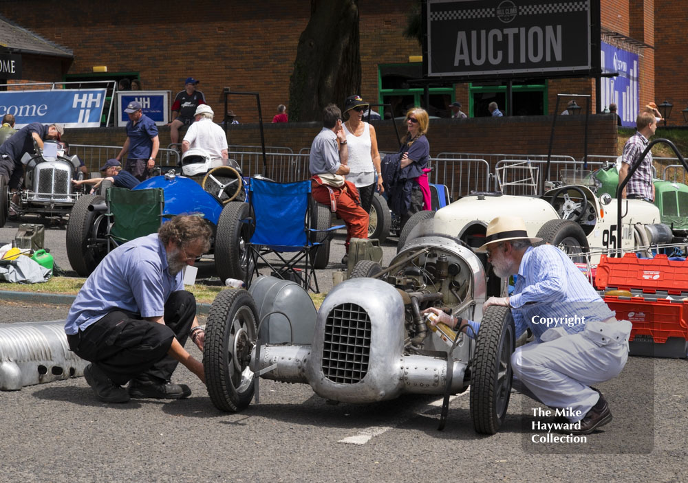 Issigonis Special Lightweight in the paddock, Chateau Impney Hill Climb 2015.
