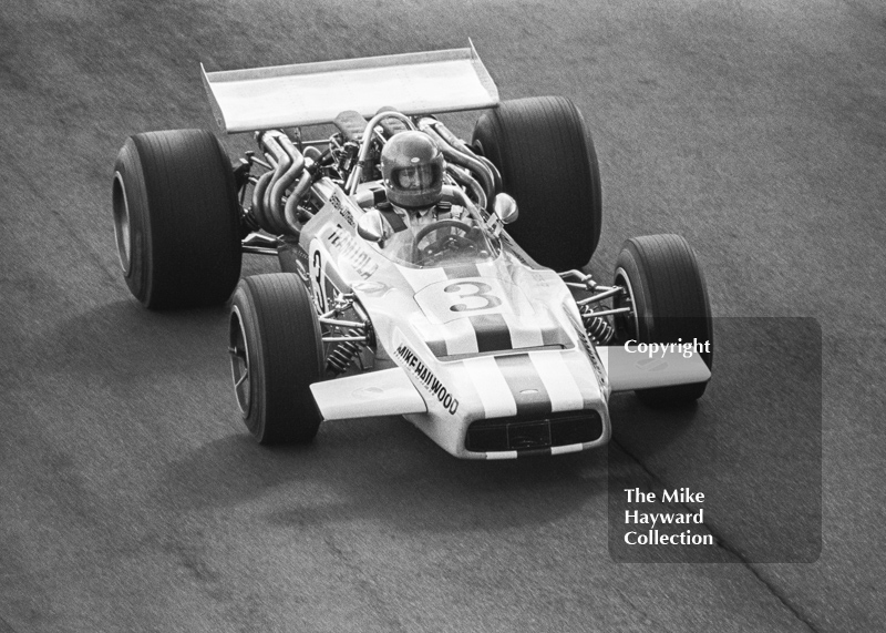 Mike Hailwood, Epstein-Cuthbert Lola T190 Chevrolet, Guards F5000 Championship, Oulton Park, 1970.
