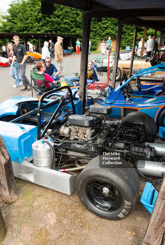 Graham Loakes's Lola T492 in the paddock, Shelsley Walsh Hill Climb, June 1st 2014. 