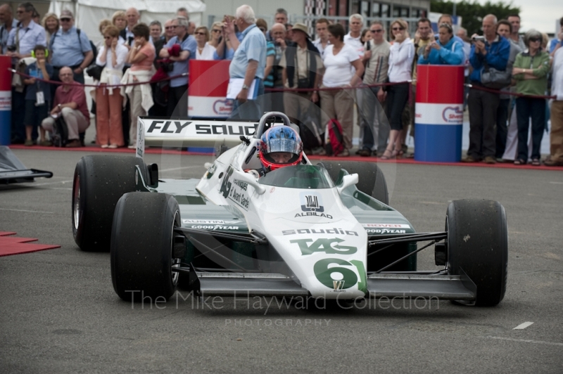 Richard Eyre, Formula One Williams FW08, in the paddock, F1 Grand Prix Masters, Silverstone Classic, 2010